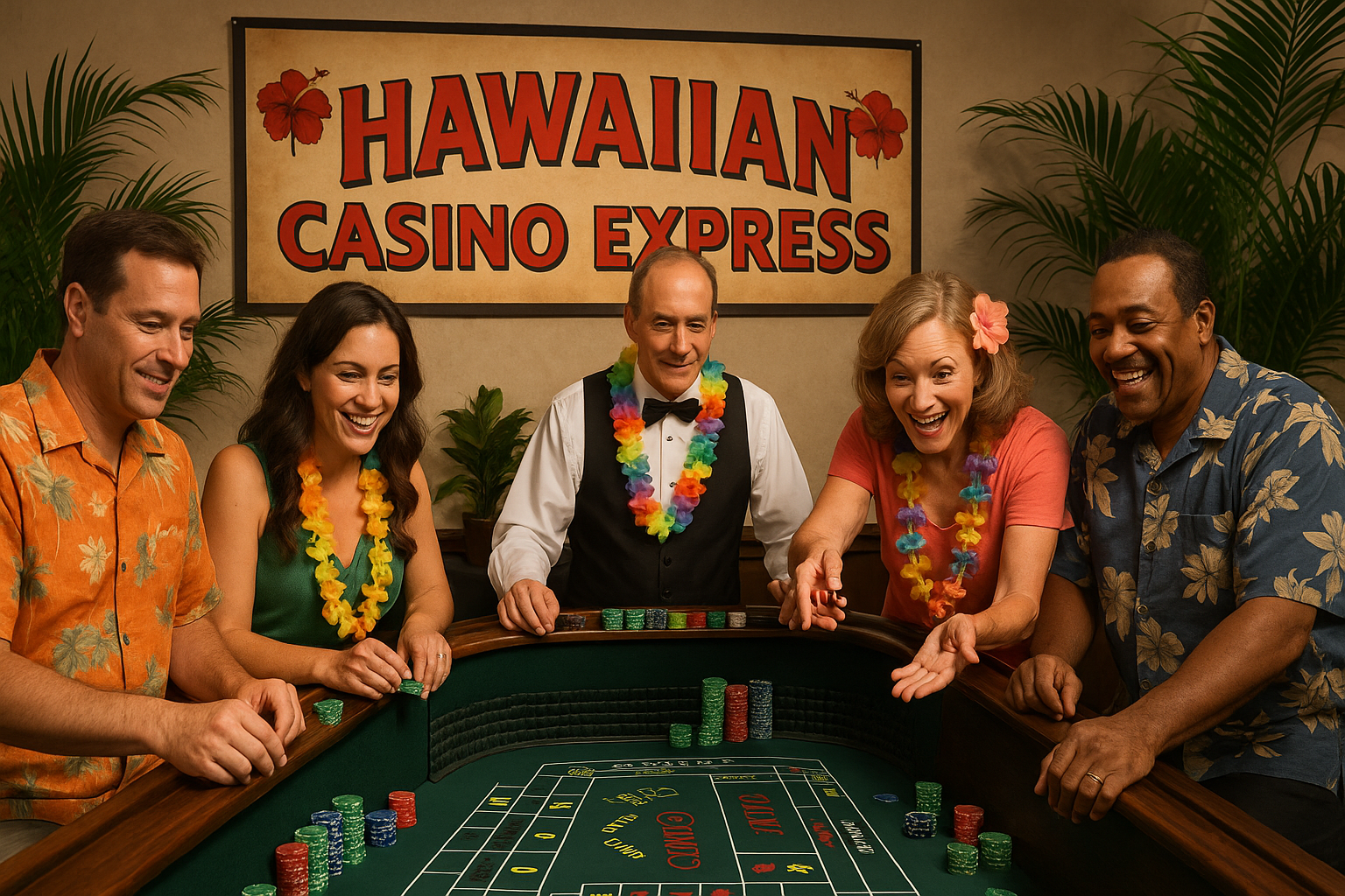 Hawaiian Casino Express: Tropical Fun Night
